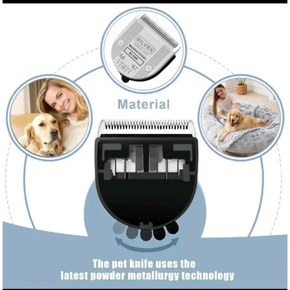 5 in 1 Replacement Clipper Blades Compatible with Wahl Bravura Clipper Chromado
